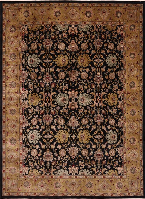 Jaipur Black Hand Knotted 810 X 120 Area Rug 301-30753 Image 0