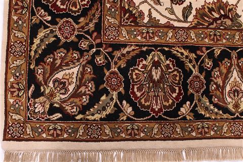 Jaipur White Hand Knotted 91 X 123  Area Rug 301-30758 Image 1