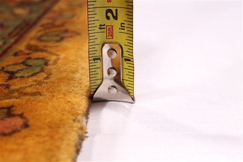 Jaipur Yellow Hand Knotted 91 X 111  Area Rug 301-30759 Image 6