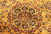 Jaipur Yellow Hand Knotted 91 X 111  Area Rug 301-30759 Thumb 3