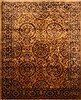 Jaipur Yellow Hand Knotted 91 X 111  Area Rug 301-30759 Thumb 0