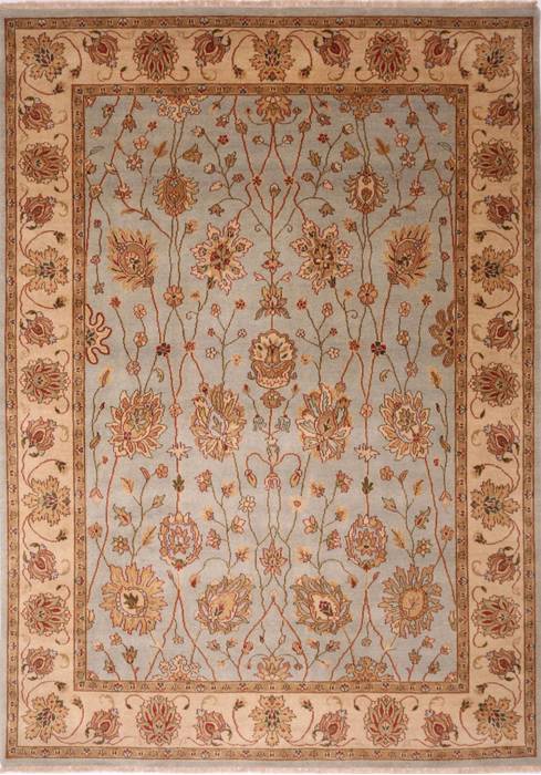 Jaipur Blue Hand Knotted 89 X 122 Area Rug 301-30760 Image 0