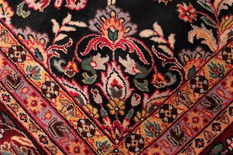 Sarouk Black Hand Knotted 810 X 1111 Area Rug 301-30763 Image 10