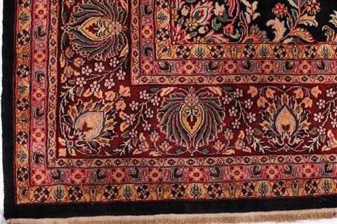 Sarouk Black Hand Knotted 810 X 1111 Area Rug 301-30763 Image 1
