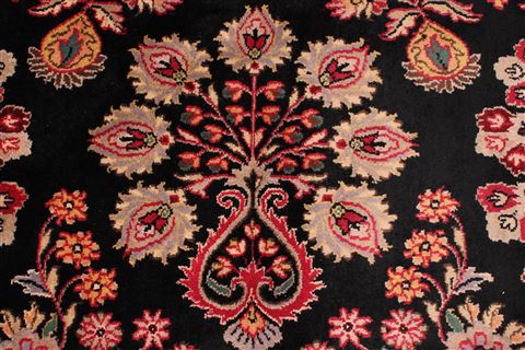 Sarouk Black Hand Knotted 810 X 1111 Area Rug 301-30763 Image 7