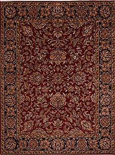 Jaipur Red Hand Knotted 9'1" X 12'0"  Area Rug 301-30769