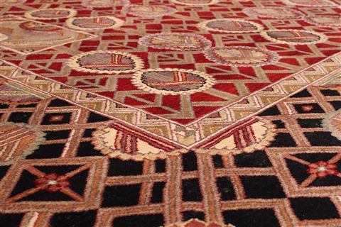Jaipur Red Hand Knotted 92 X 123 Area Rug 301-30772 Image 2