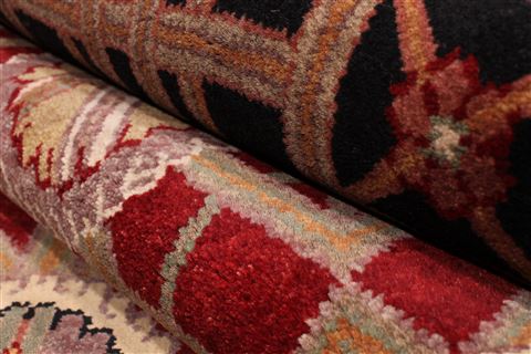 Jaipur Red Hand Knotted 92 X 123 Area Rug 301-30772 Image 4