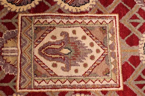 Jaipur Red Hand Knotted 92 X 123 Area Rug 301-30772 Image 7