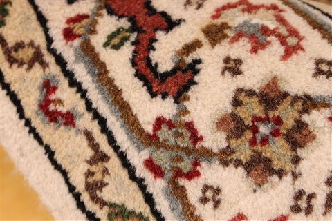 Mahi Beige Runner Hand Knotted 27 X 206 Area Rug 256-30779 Image 11