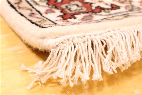 Mahi Beige Runner Hand Knotted 27 X 206 Area Rug 256-30779 Image 5