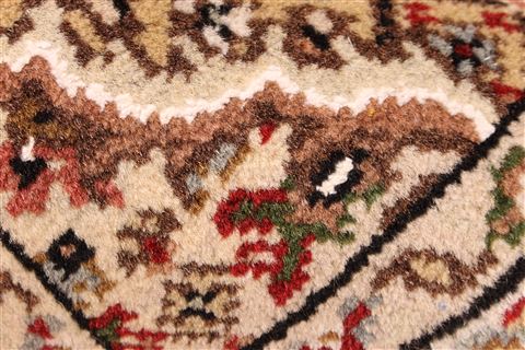 Mahi Beige Runner Hand Knotted 27 X 206 Area Rug 256-30779 Image 9