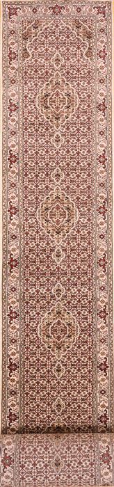 Mahi Beige Runner Hand Knotted 27 X 206 Area Rug 256-30779 Image 0