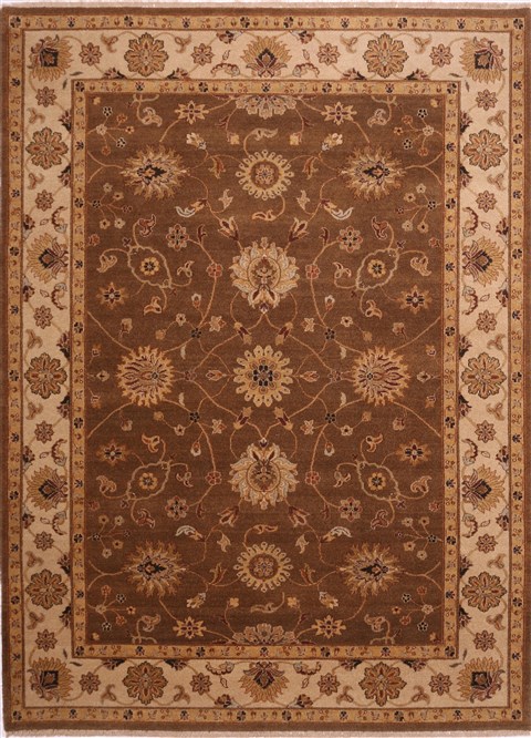 Jaipur Brown Hand Knotted 90 X 122 Area Rug 301-30781 Image 0