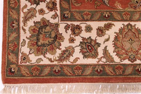 Jaipur Red Hand Knotted 91 X 123 Area Rug 301-30782 Image 1