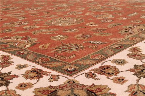Jaipur Red Hand Knotted 91 X 123 Area Rug 301-30782 Image 2
