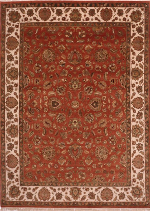 Jaipur Red Hand Knotted 91 X 123 Area Rug 301-30782 Image 0