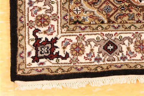 Mahi Beige Runner Hand Knotted 29 X 249  Area Rug 256-30783 Image 1