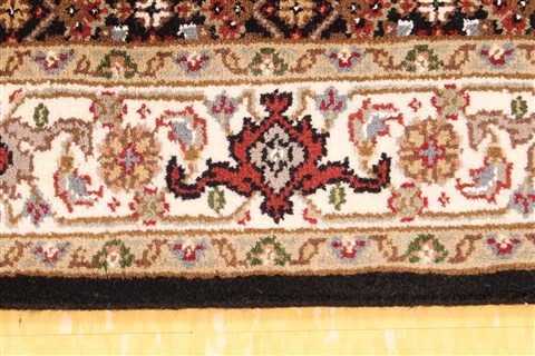 Mahi Beige Runner Hand Knotted 29 X 249  Area Rug 256-30783 Image 3