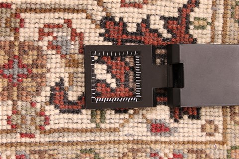 Mahi Beige Runner Hand Knotted 29 X 249  Area Rug 256-30783 Image 7