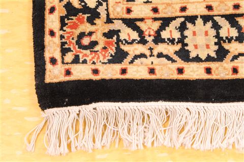 Tabriz Beige Runner Hand Knotted 27 X 160 Area Rug 256-30789 Image 1