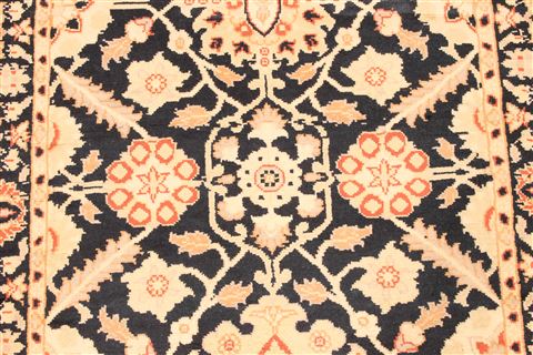 Tabriz Beige Runner Hand Knotted 27 X 160 Area Rug 256-30789 Image 6