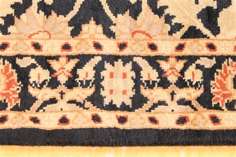 Tabriz Beige Runner Hand Knotted 27 X 160 Area Rug 256-30789 Image 4