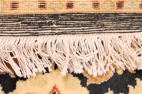 Tabriz Beige Runner Hand Knotted 27 X 160 Area Rug 256-30789 Image 12