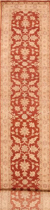 Pishavar Red Runner Hand Knotted 26 X 160 Area Rug 256-30791 Image 0