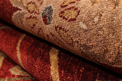 Modern Red Hand Knotted 86 X 1110 Area Rug 301-30794 Image 2