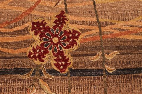 Modern Red Hand Knotted 86 X 1110 Area Rug 301-30794 Image 5