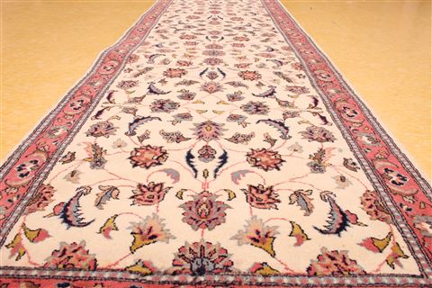 Tabriz Purple Runner Hand Knotted 27 X 219 Area Rug 256-30795 Image 7