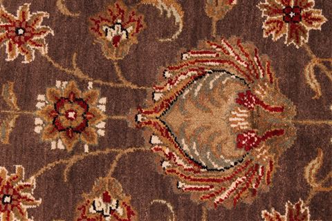 Jaipur Brown Hand Knotted 88 X 1111 Area Rug 301-30798 Image 9