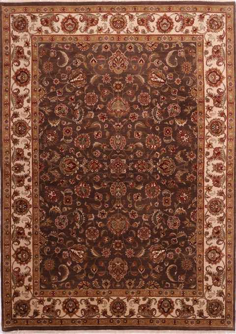 Jaipur Brown Hand Knotted 88 X 1111 Area Rug 301-30798 Image 0