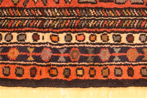 Karajeh Beige Runner Hand Knotted 26 X 153 Area Rug 256-30802 Image 3