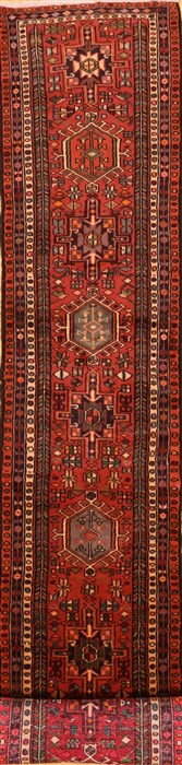 Karajeh Beige Runner Hand Knotted 26 X 153 Area Rug 256-30802 Image 0