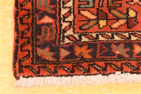 Karajeh Brown Runner Hand Knotted 28 X 157  Area Rug 256-30804 Image 1