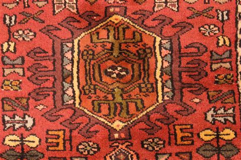 Karajeh Brown Runner Hand Knotted 28 X 157  Area Rug 256-30804 Image 3
