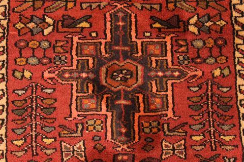 Karajeh Brown Runner Hand Knotted 28 X 157  Area Rug 256-30804 Image 4