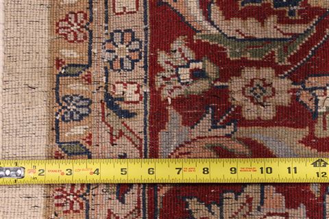 Kashan Beige Hand Knotted 89 X 119  Area Rug 301-30805 Image 5