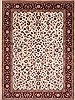 Kashan Beige Hand Knotted 89 X 119  Area Rug 301-30805 Thumb 0