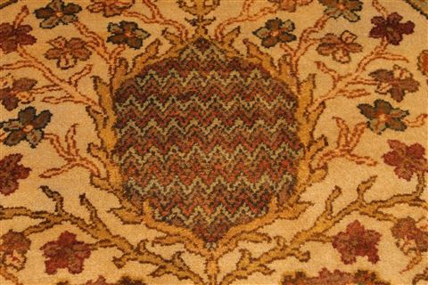 Jaipur Beige Hand Knotted 90 X 119 Area Rug 301-30806 Image 10