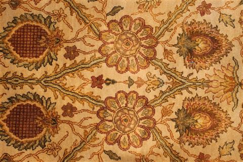 Jaipur Beige Hand Knotted 90 X 119 Area Rug 301-30806 Image 4