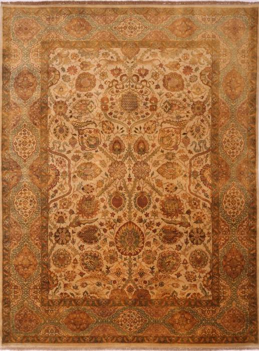 Jaipur Beige Hand Knotted 90 X 119 Area Rug 301-30806 Image 0