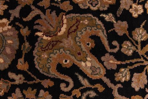 Jaipur Black Hand Knotted 88 X 123 Area Rug 301-30807 Image 10