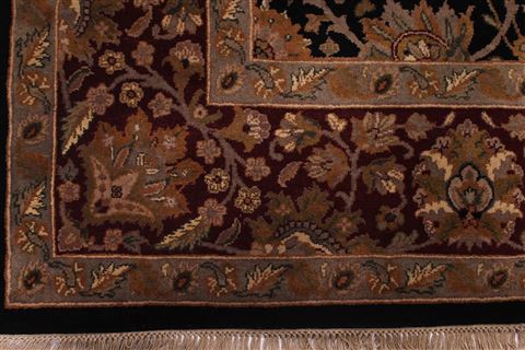 Jaipur Black Hand Knotted 88 X 123 Area Rug 301-30807 Image 1