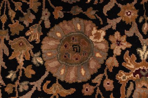 Jaipur Black Hand Knotted 88 X 123 Area Rug 301-30807 Image 8