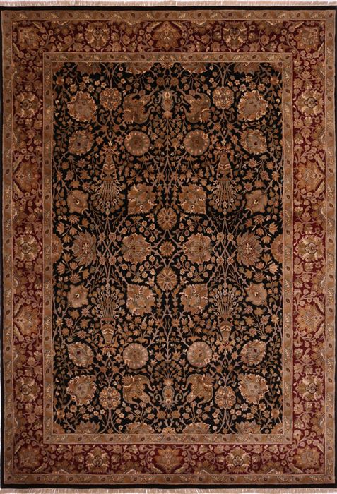 Jaipur Black Hand Knotted 88 X 123 Area Rug 301-30807 Image 0