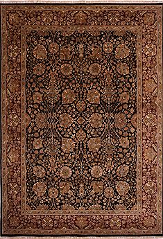 Jaipur Black Hand Knotted 8'8" X 12'3"  Area Rug 301-30807
