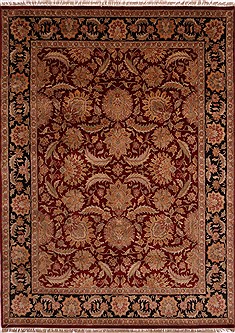 Jaipur Red Hand Knotted 8'11" X 12'1"  Area Rug 301-30811